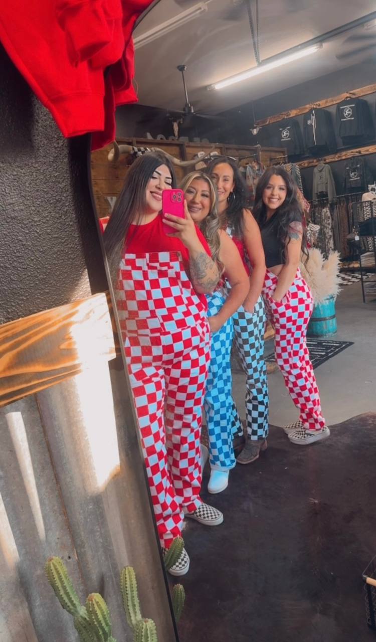 Red Checkered Overallz