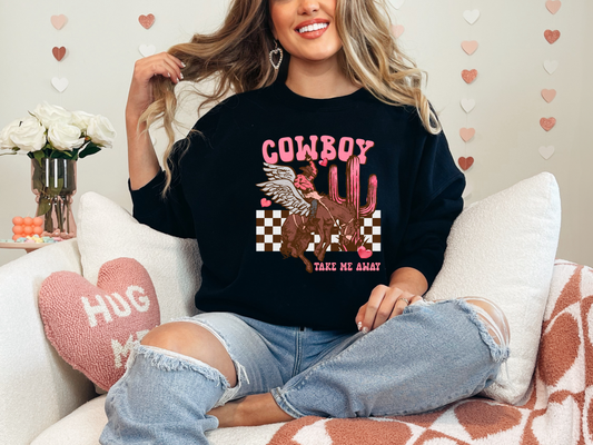 Cowboy Take Me Away Crewneck