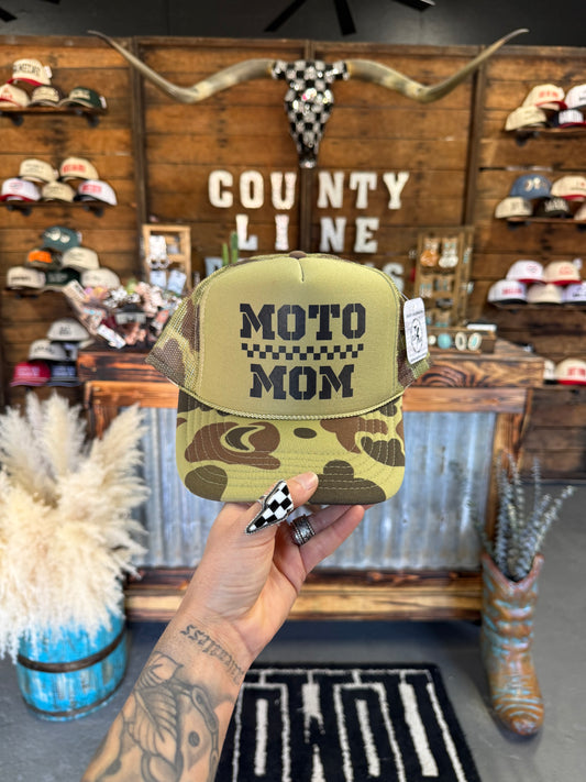 Camo Moto Mom Snapback