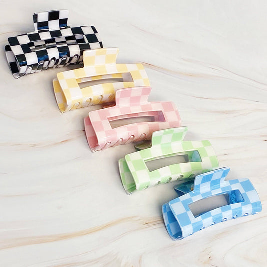 Checkerd Hair Clip