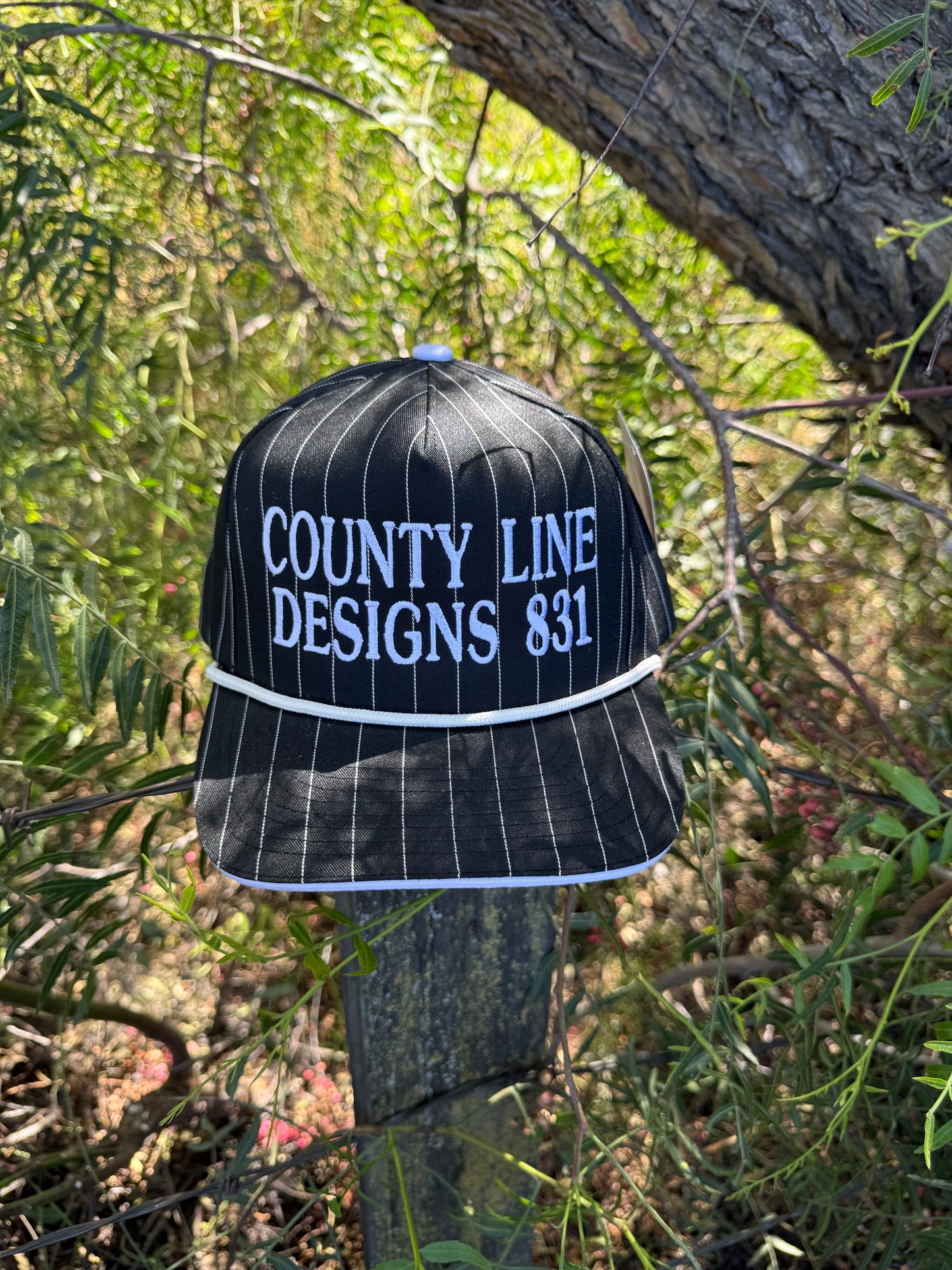 CLD831 Black Pinstripe Snapback