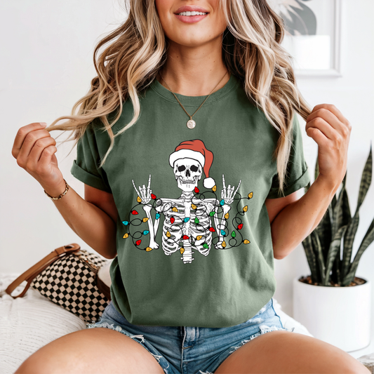 Santa Skeleton Tee