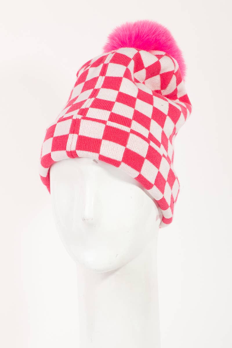 Checkered Beanie