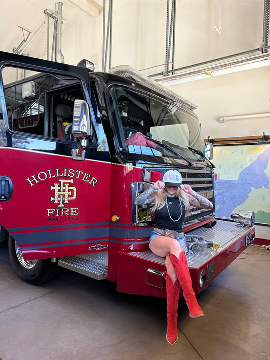 Red White & Boots Snapback