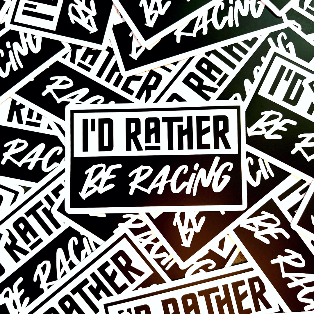 Rather Be Racing Sticker