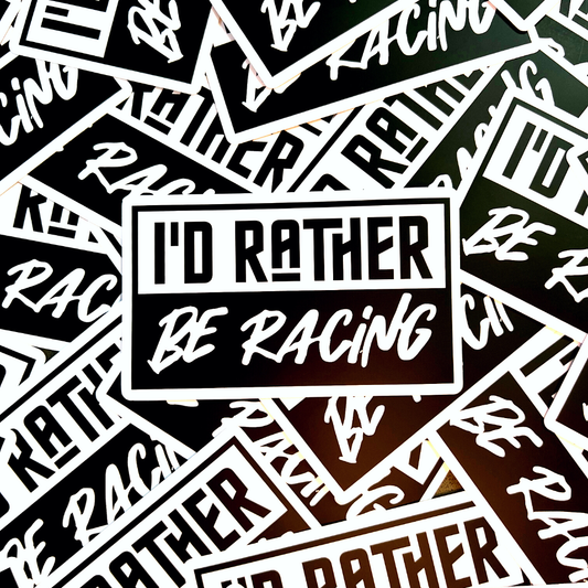 Rather Be Racing Sticker