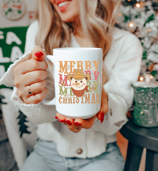 Merry Snowman Mug