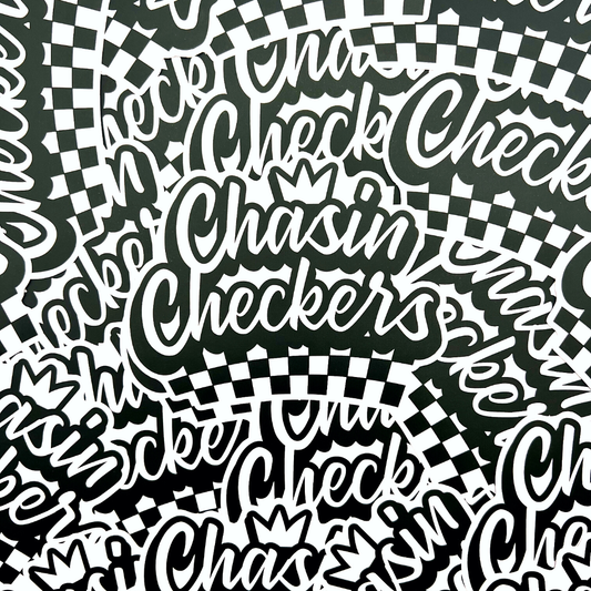 Chasin' Checkers Sticker