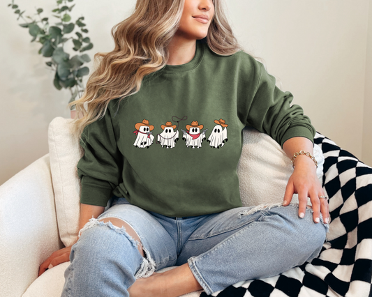 Wranglin' Ghost Crewneck
