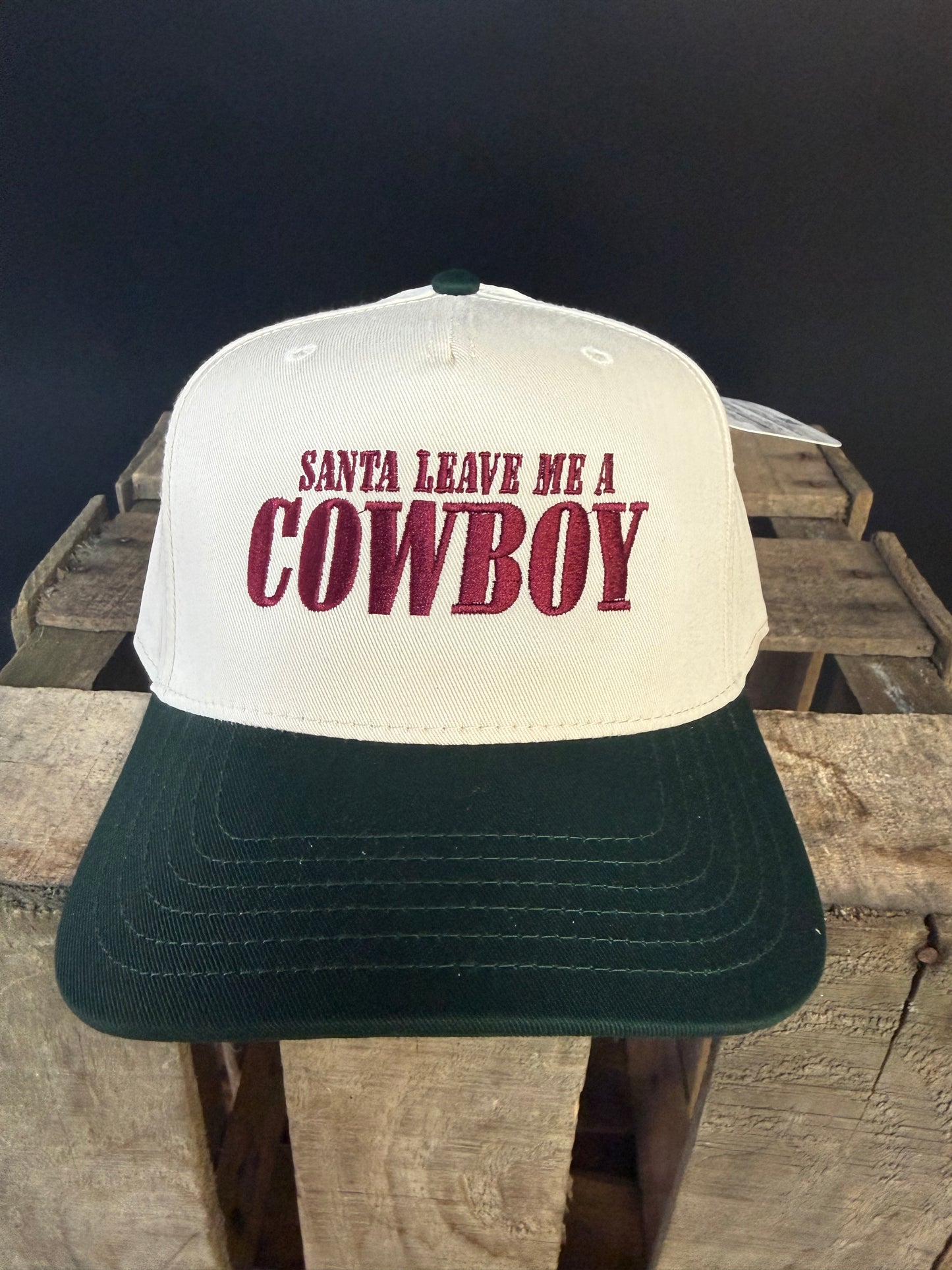 Santa Leave Me A Cowboy Snapback