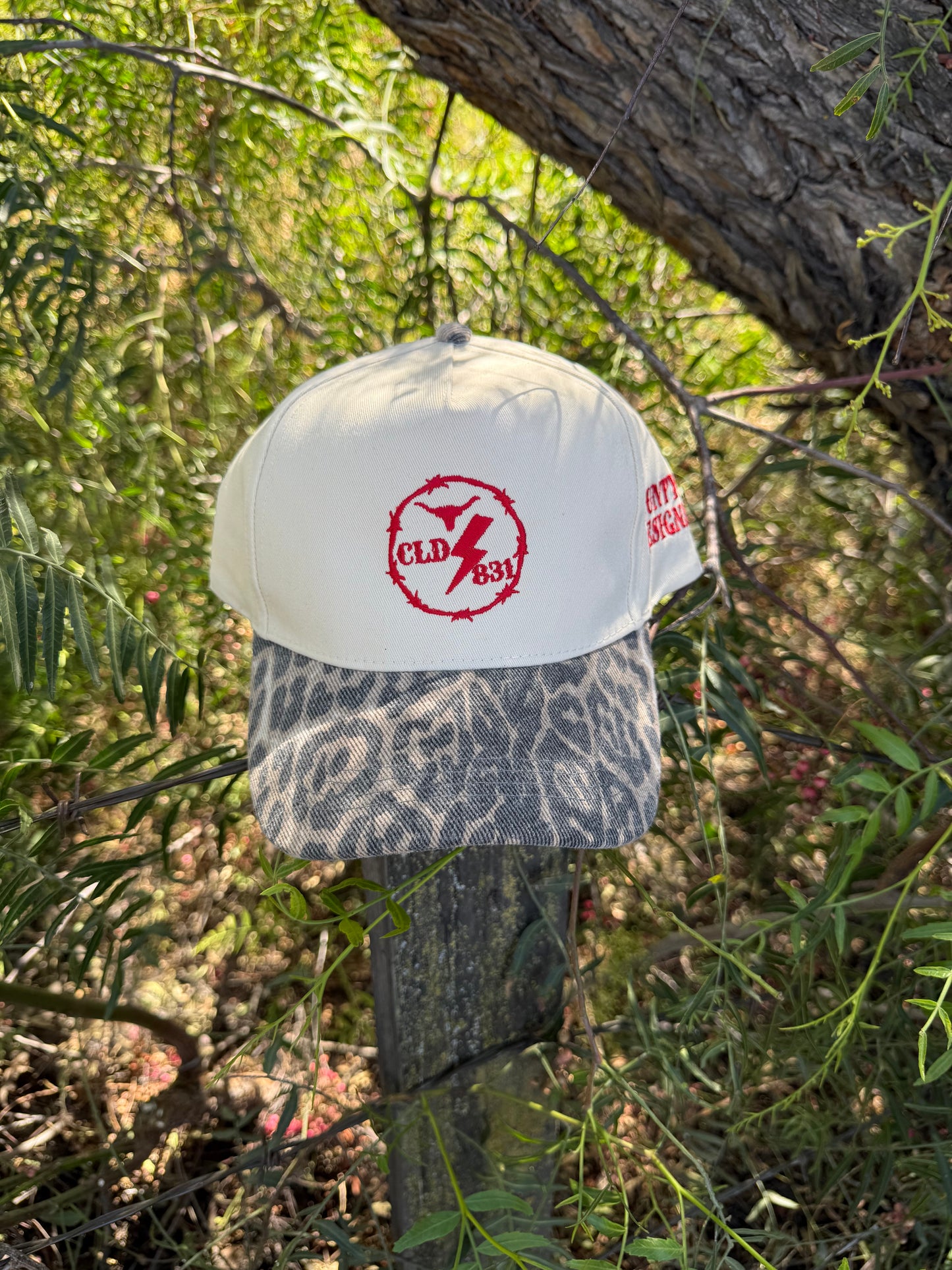 CLD831 Leopard Snapback