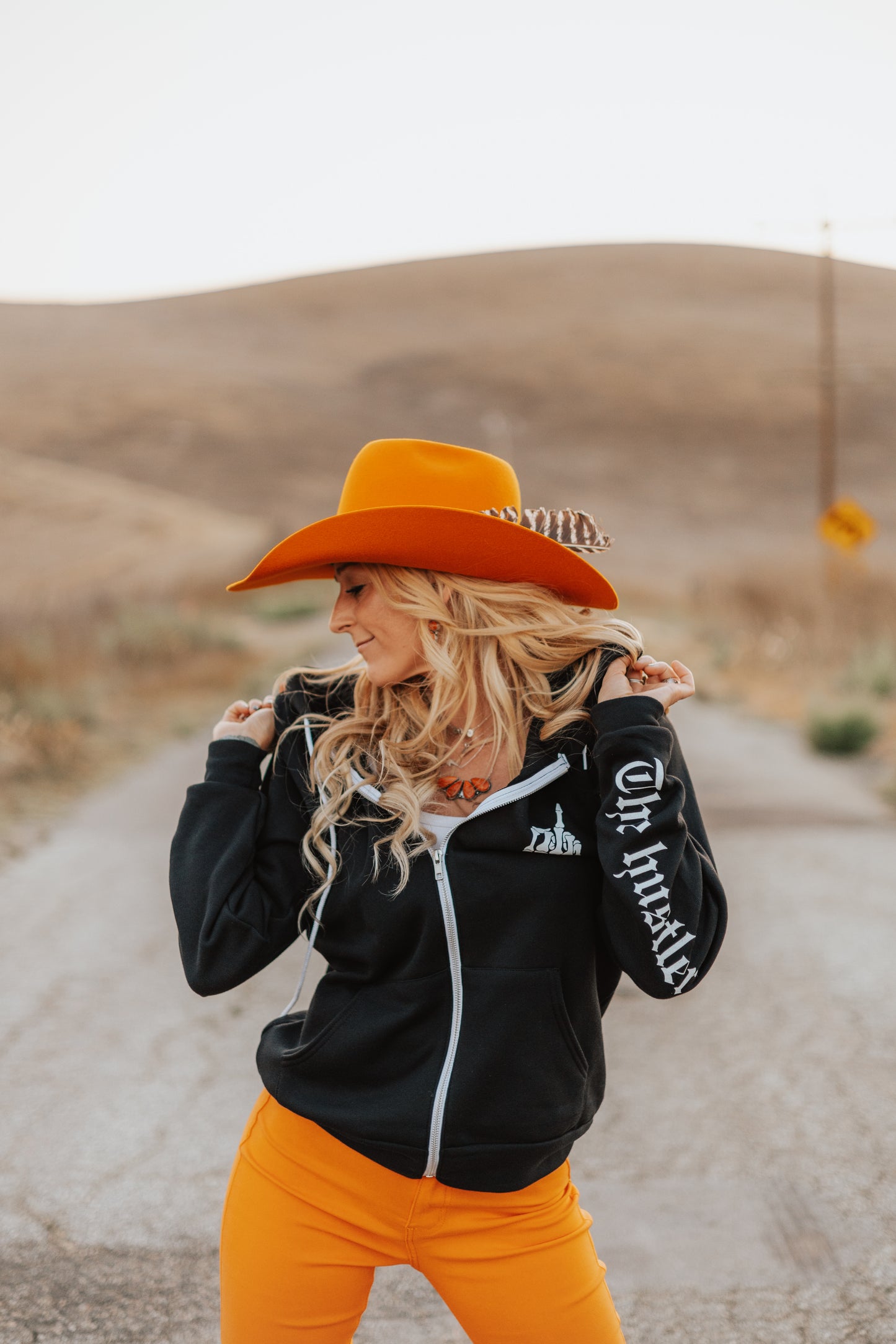 Middle Finger Skeleton Zip Up Hoodie