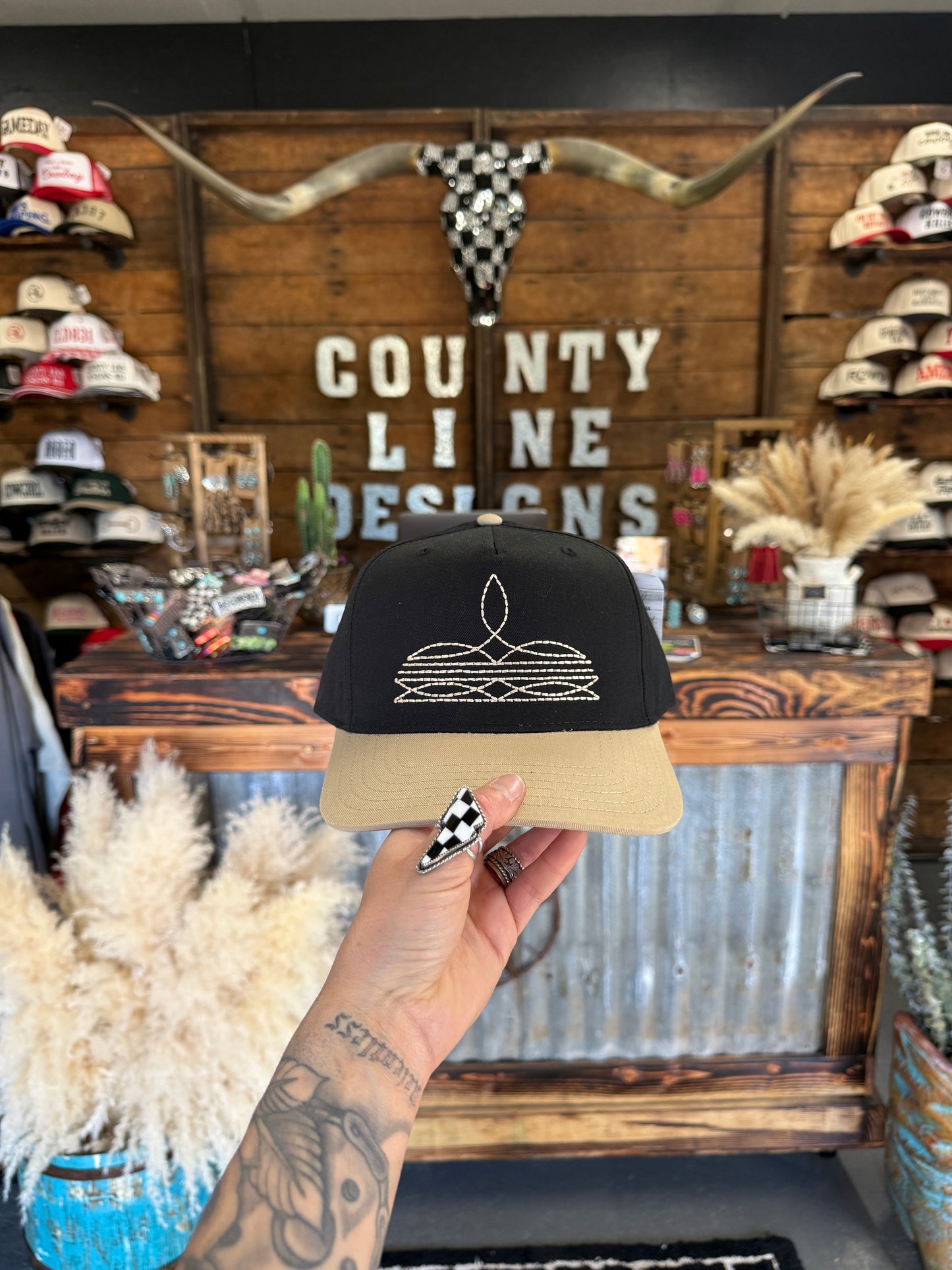 Boot Stitch Snapback