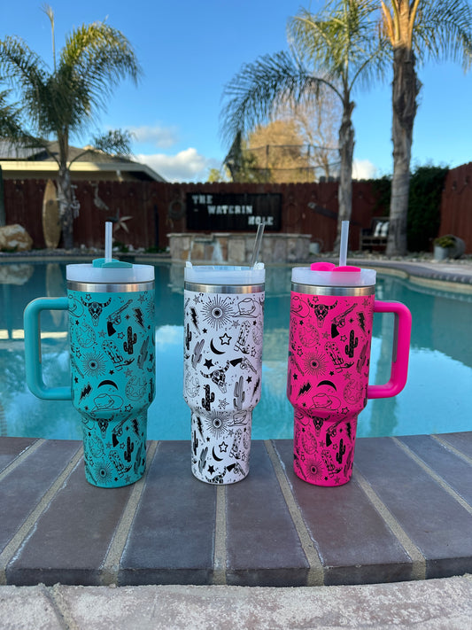 Punchy Western Tumbler