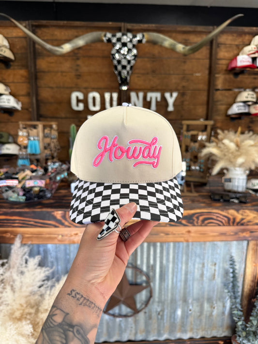 Checkered Howdy Snapback ***PRE-ORDER***