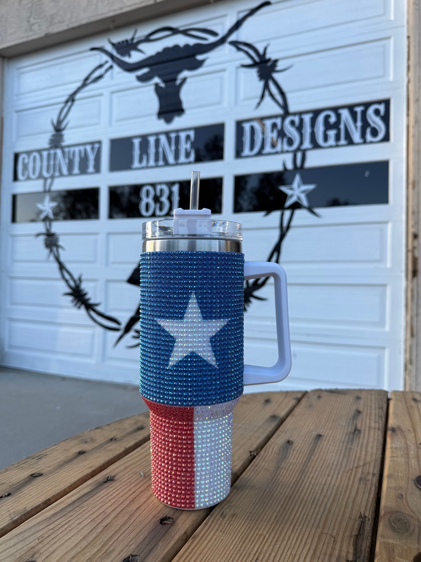 Star Spangled Sip Rhinestone Tumbler