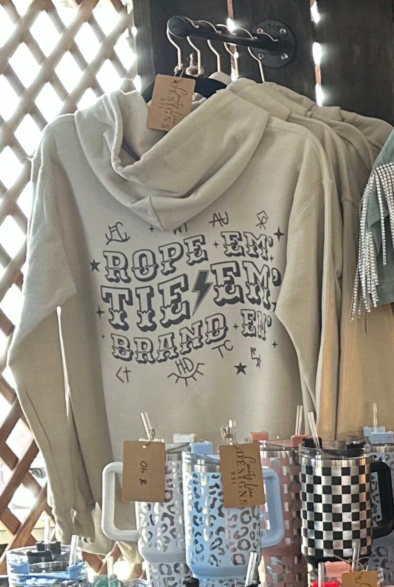 Rope Em' Tie Em' Brand Em' Hoodie