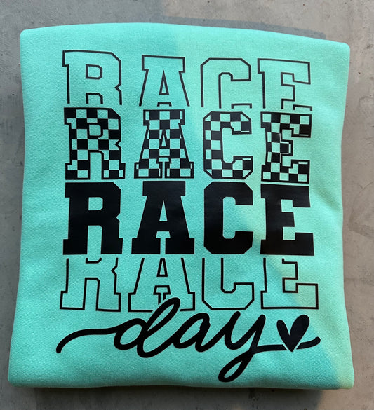 Stacked Race Day Crewneck