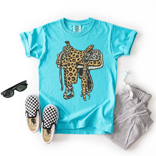 Leopard Saddle Youth Tee