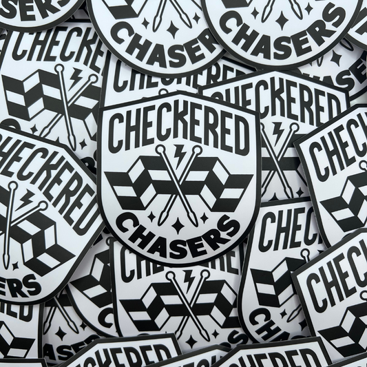 Checkered Chasers Sticker