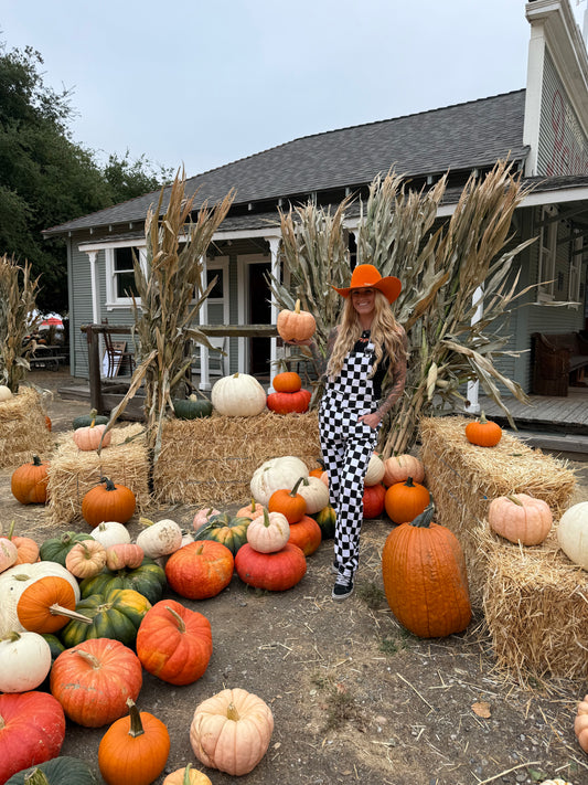Checkered Overalls