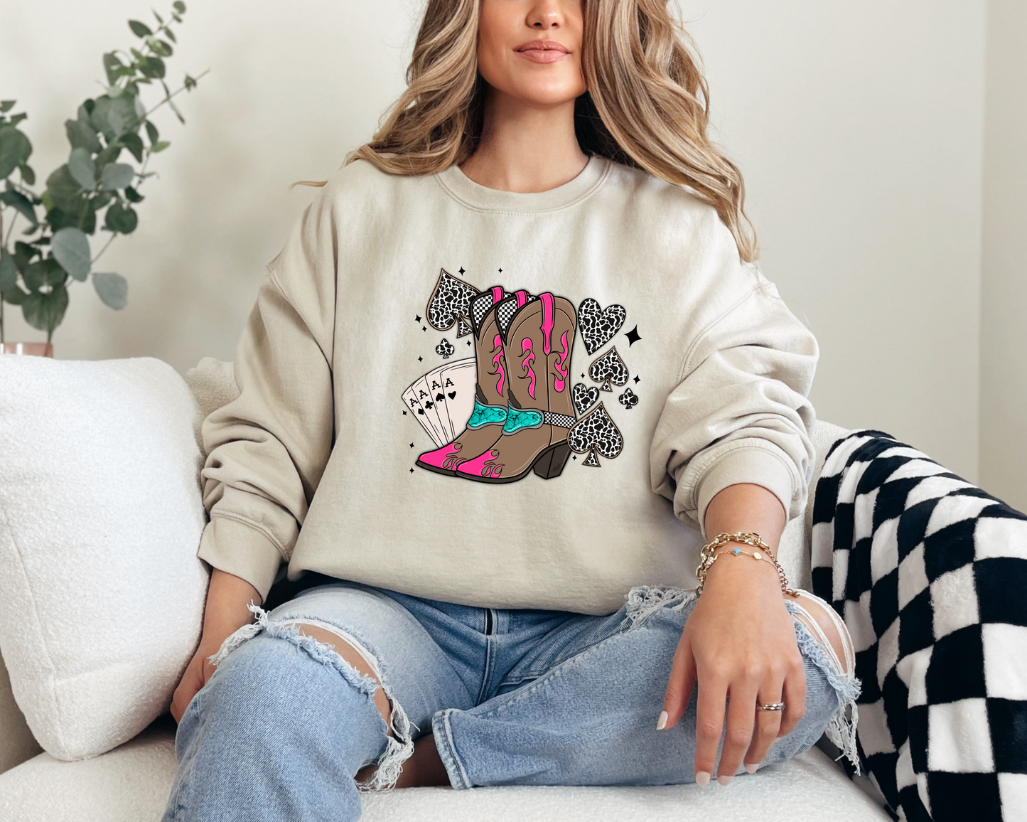 Punchy Boots Crewneck
