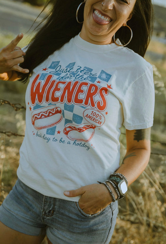 Here For The Wieners Tee