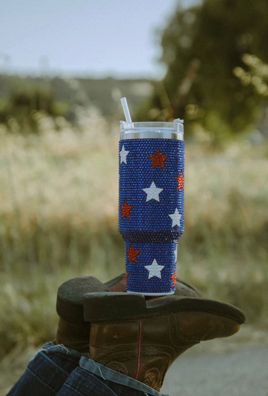 Rhinestone Stars Tumbler