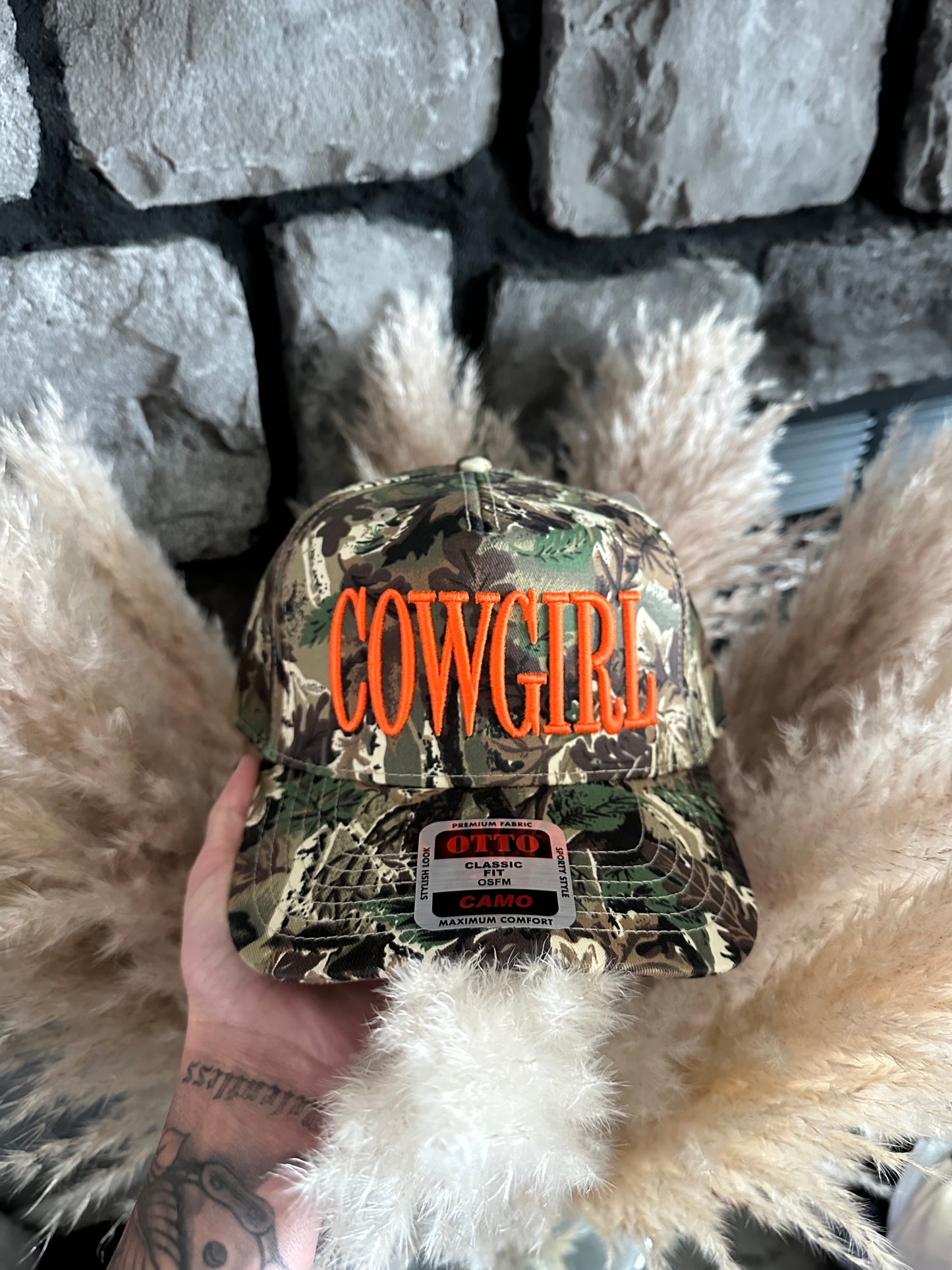 Camo Cowgirl Snapback