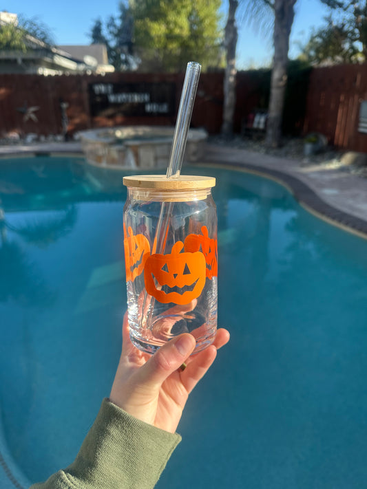 Pumpkin Mash Glass Cup