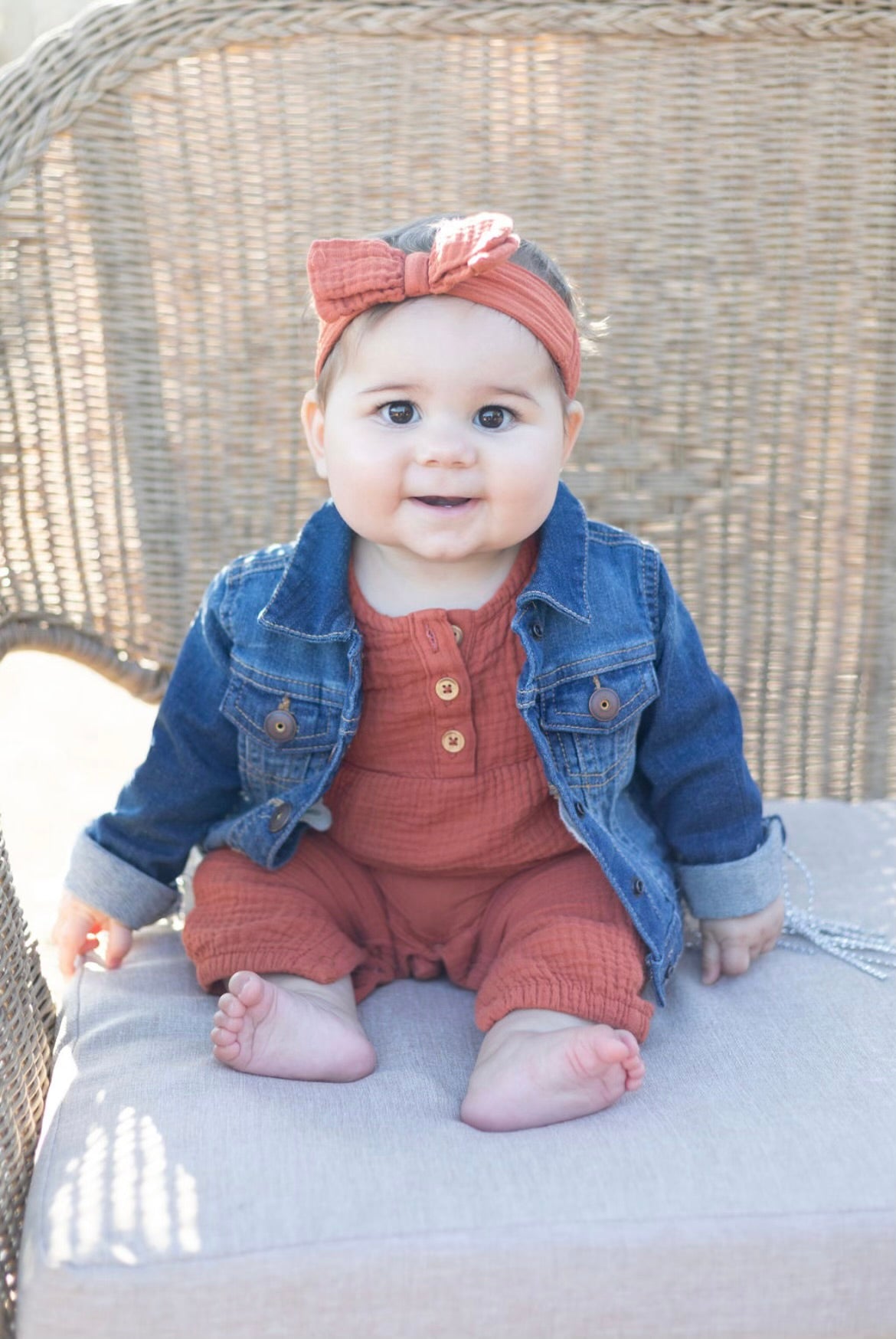 Toddler Rhinestone Fringe Jean Jacket Dark Wash