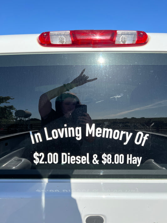 In Loving Memory Decal