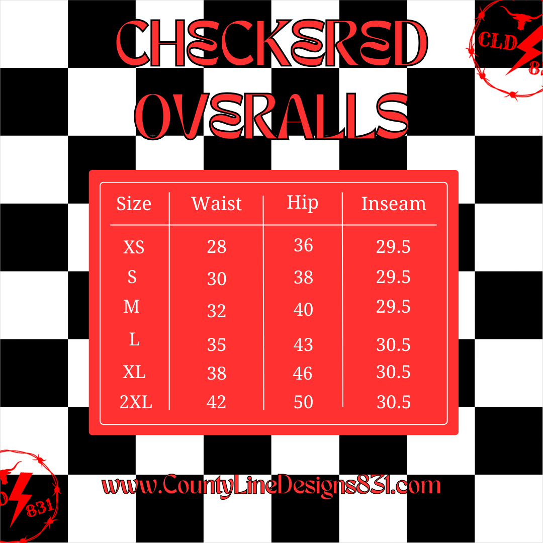 Checkered Overalls