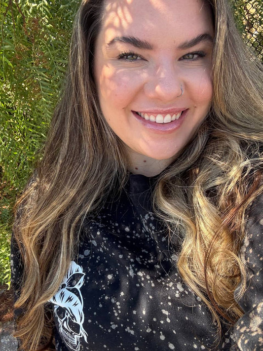 Bleached Skeleton Crewneck