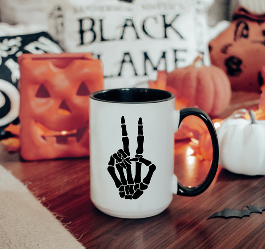 Peace Skeleton Mug