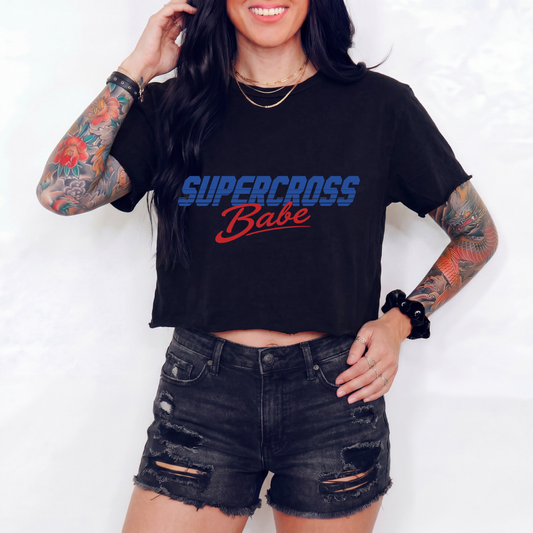 Supercross Babe Crop Top