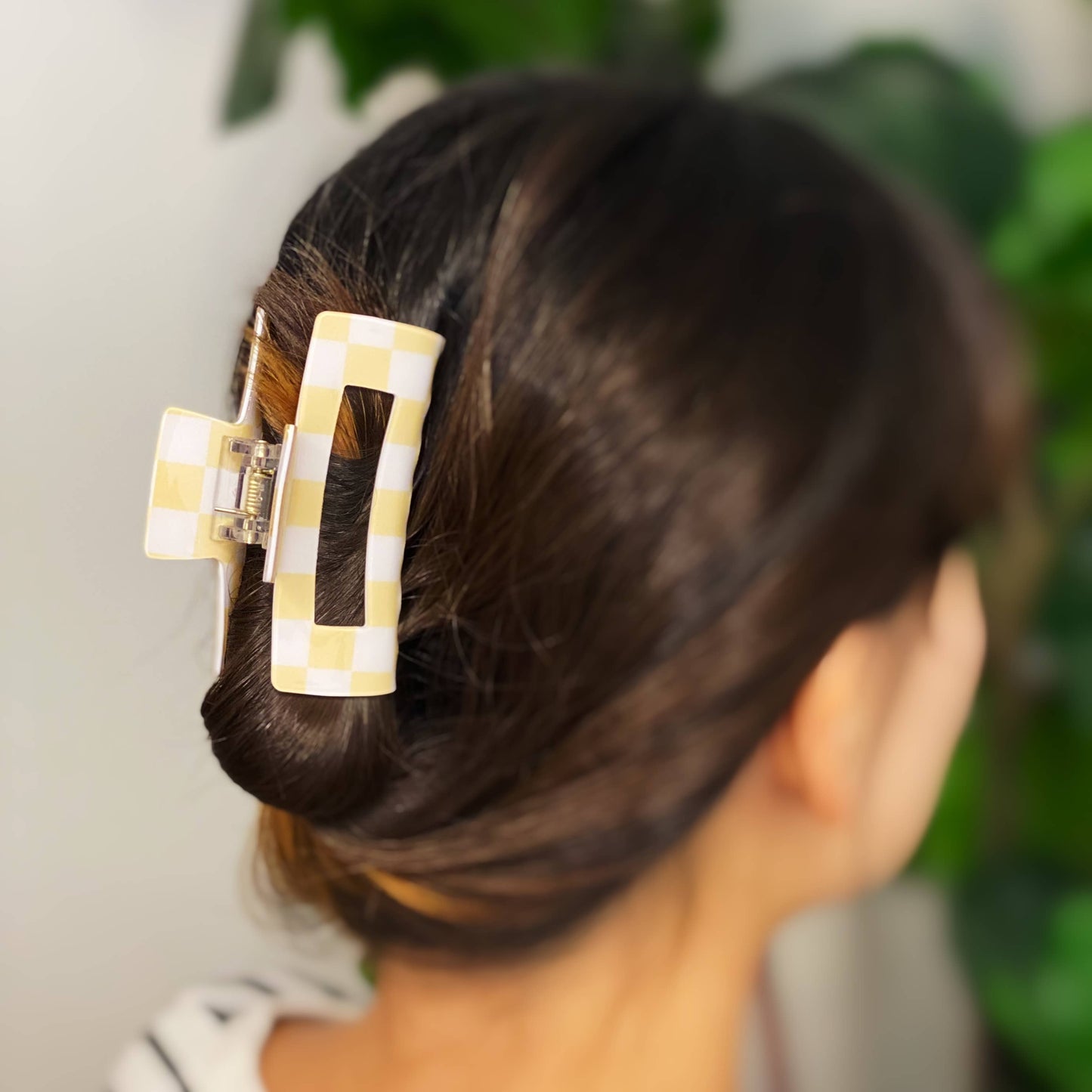 Checkerd Hair Clip