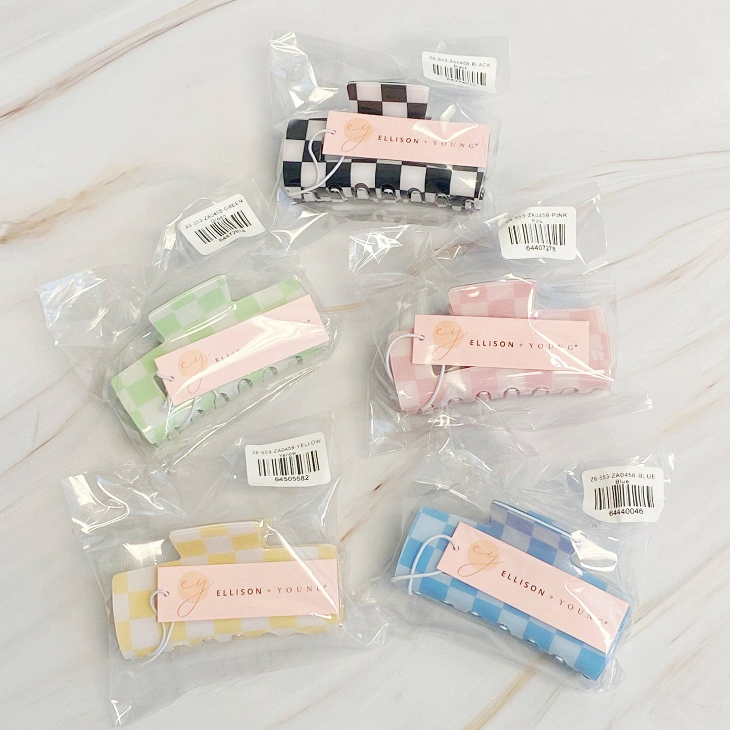 Checkerd Hair Clip