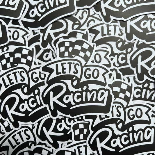 Let's Go Racing Sticker