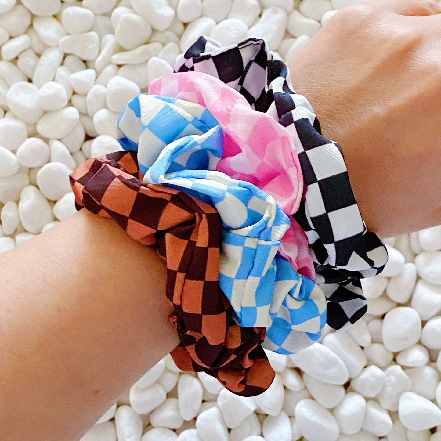Checkered Scrunchy