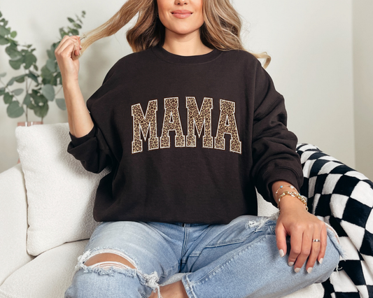 Leopard Mama Crewneck