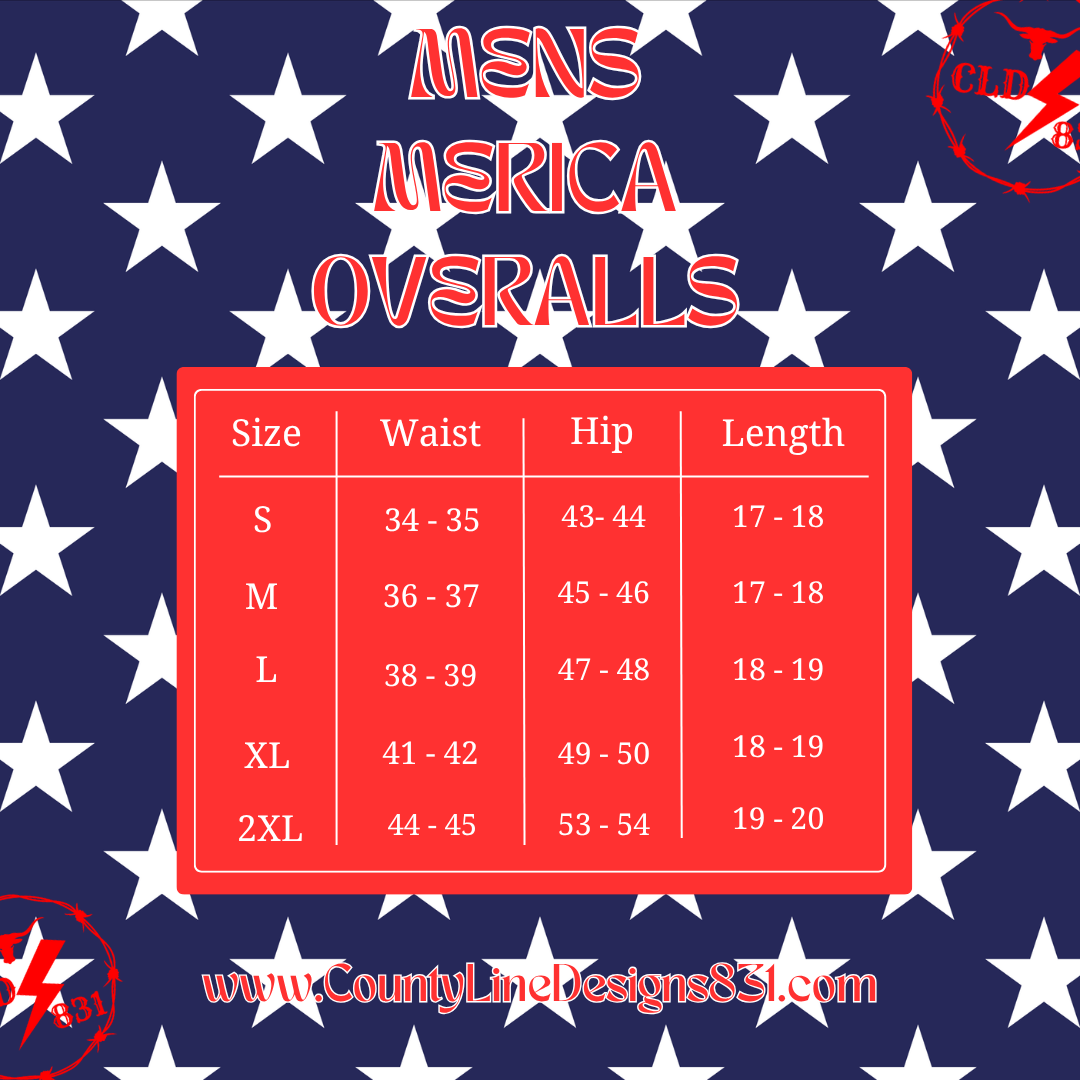 Merica Mens Overallz