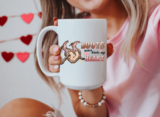 Boots Never Broke My Heart Mug