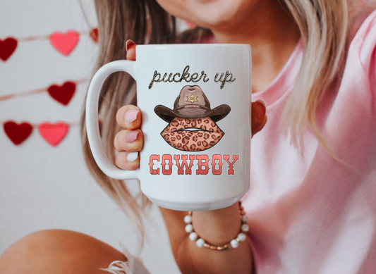 Pucker Up Cowboy Mug
