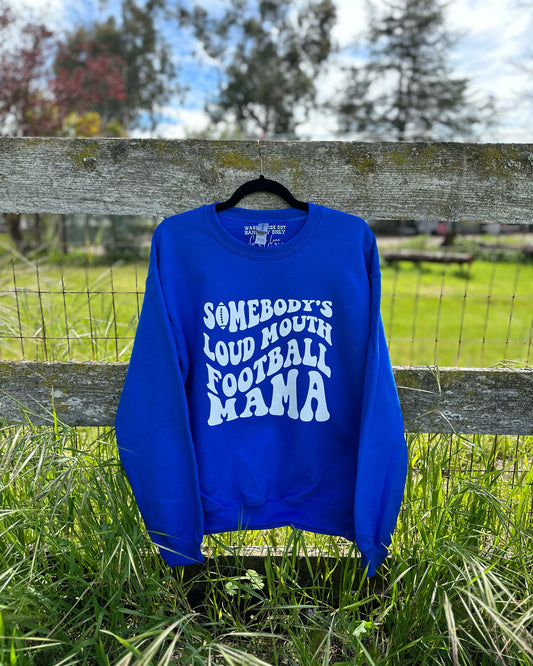 Loud Mouth Football Mama Crewneck
