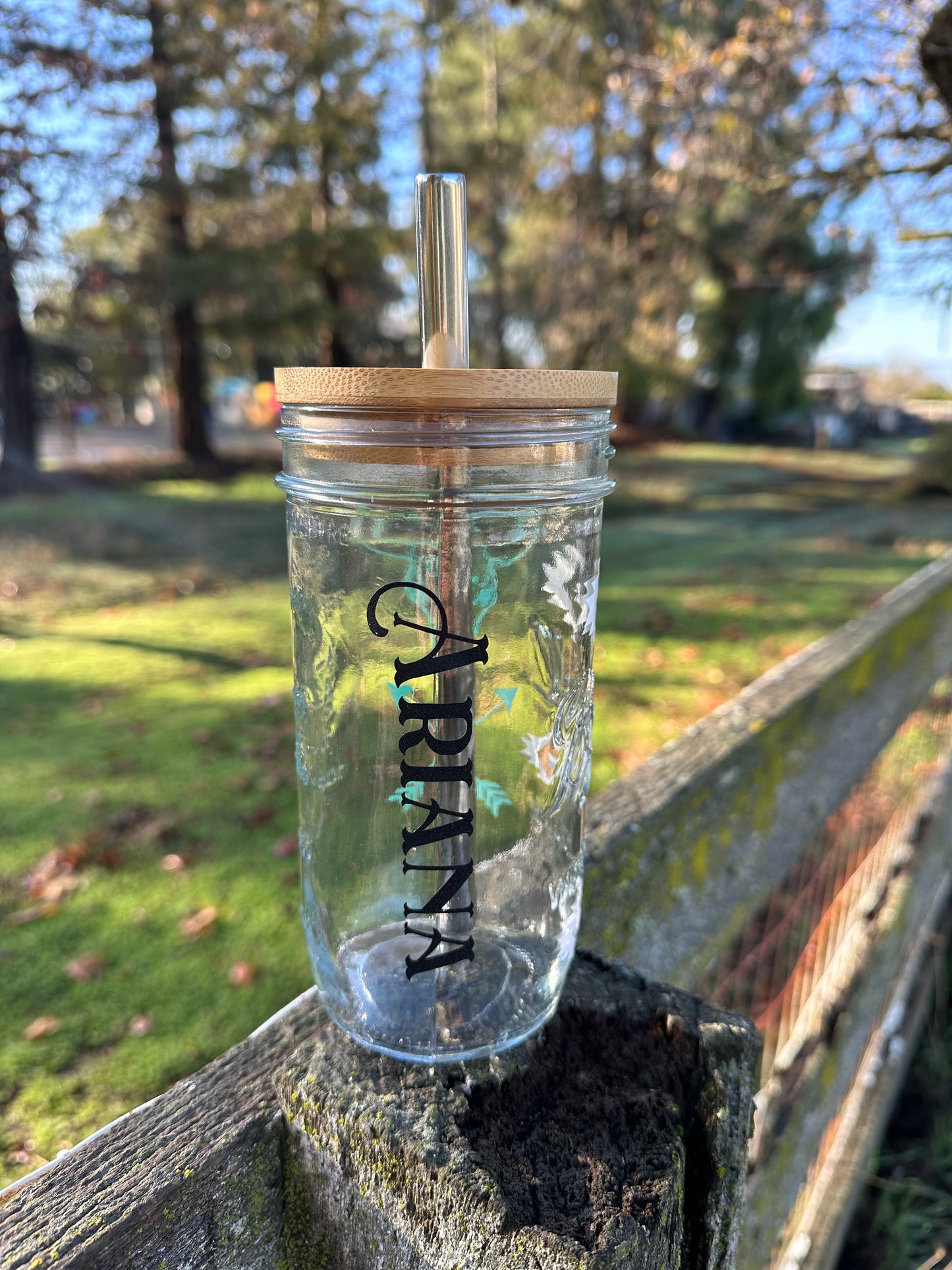 Western Aztec Glass Tumbler