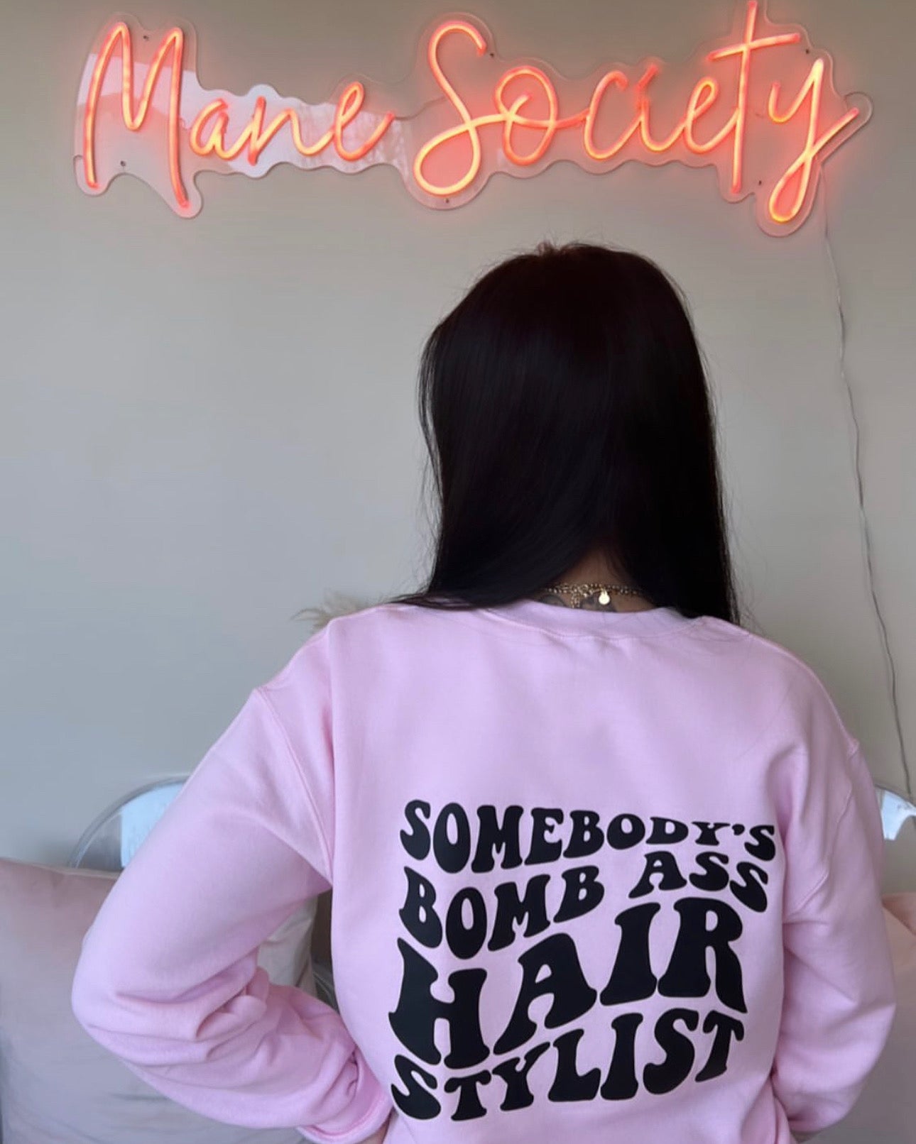 Somebody's Bomb Hairstylist Crewneck