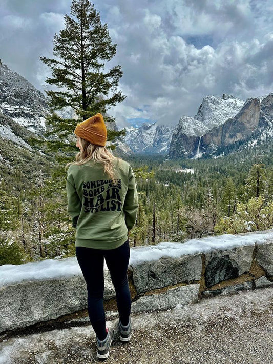 Somebody's Bomb Hairstylist Crewneck