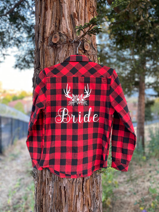 Bridal Party Custom Flannel