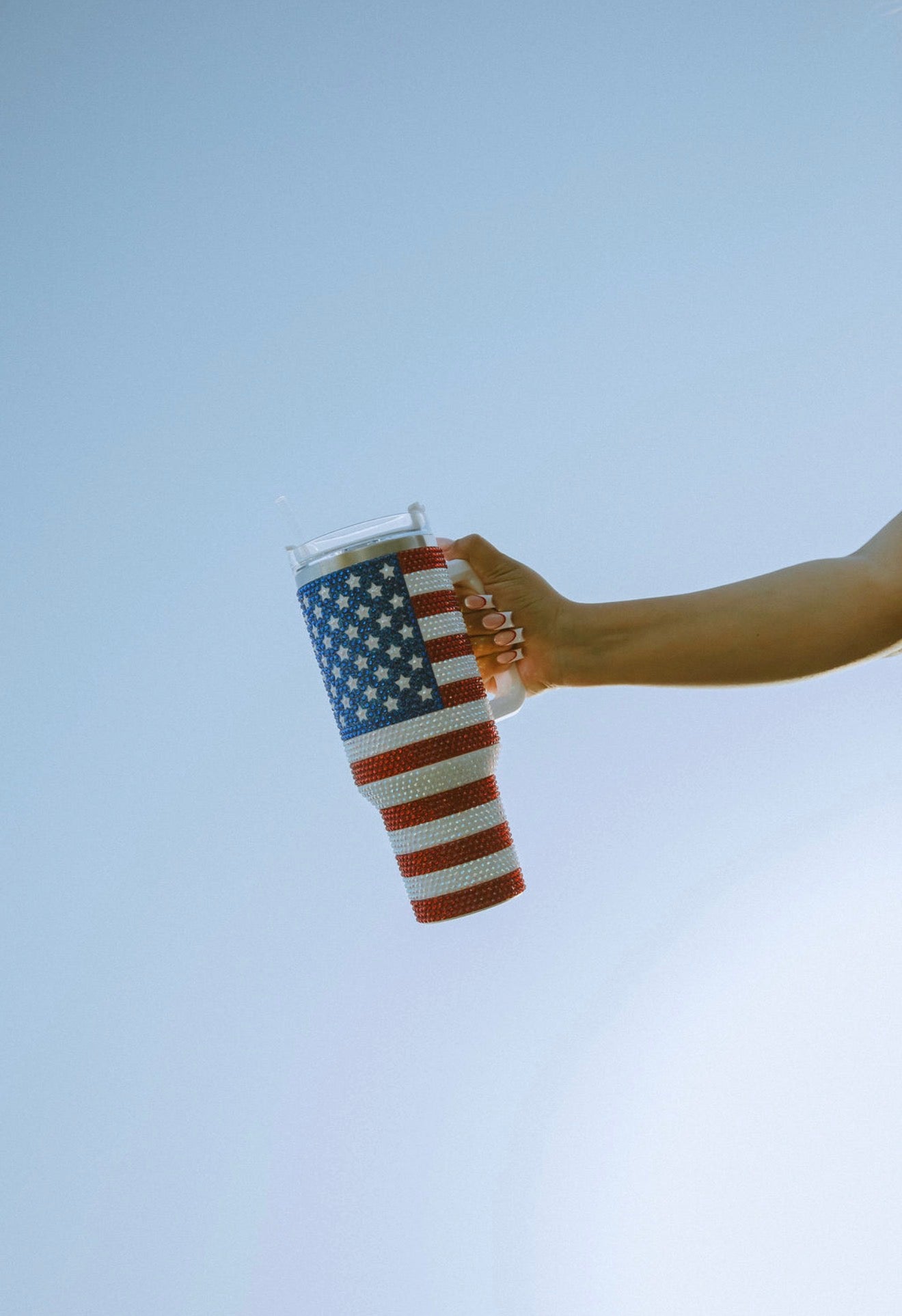 Patriot Rhinestone Tumbler